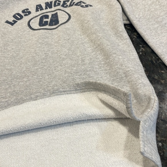 Vintage Diport Grey Pull Over Sweatshirt - Large - Los Angeles CA logo on front - Picture 3 of 6